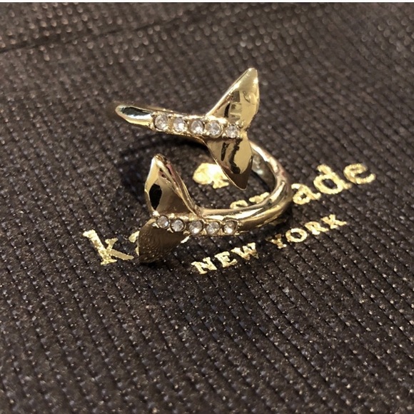 kate spade Jewelry - Kate Spade Whale Ring Size 7 EUC
